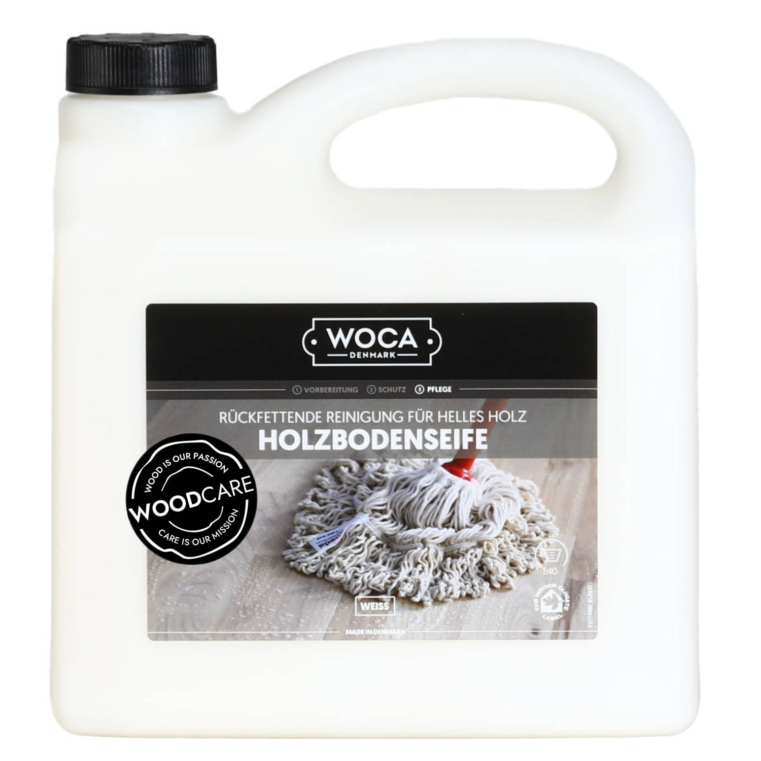WOCA Holzbodenseife weiß 2,5l
