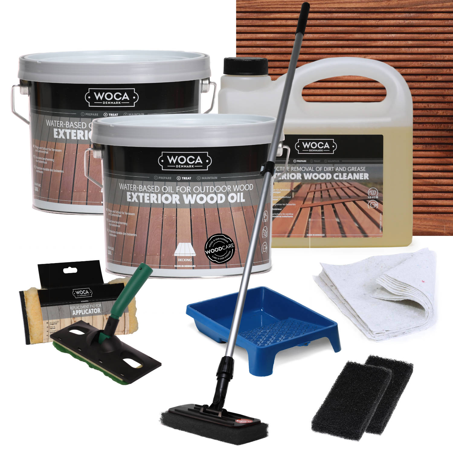 WOCA Exterior Set PRO 50m² merbau