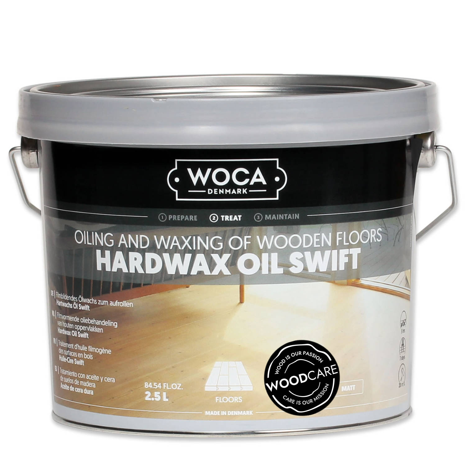 WOCA Hartwachsöl Swift matt natur 2,5 Liter