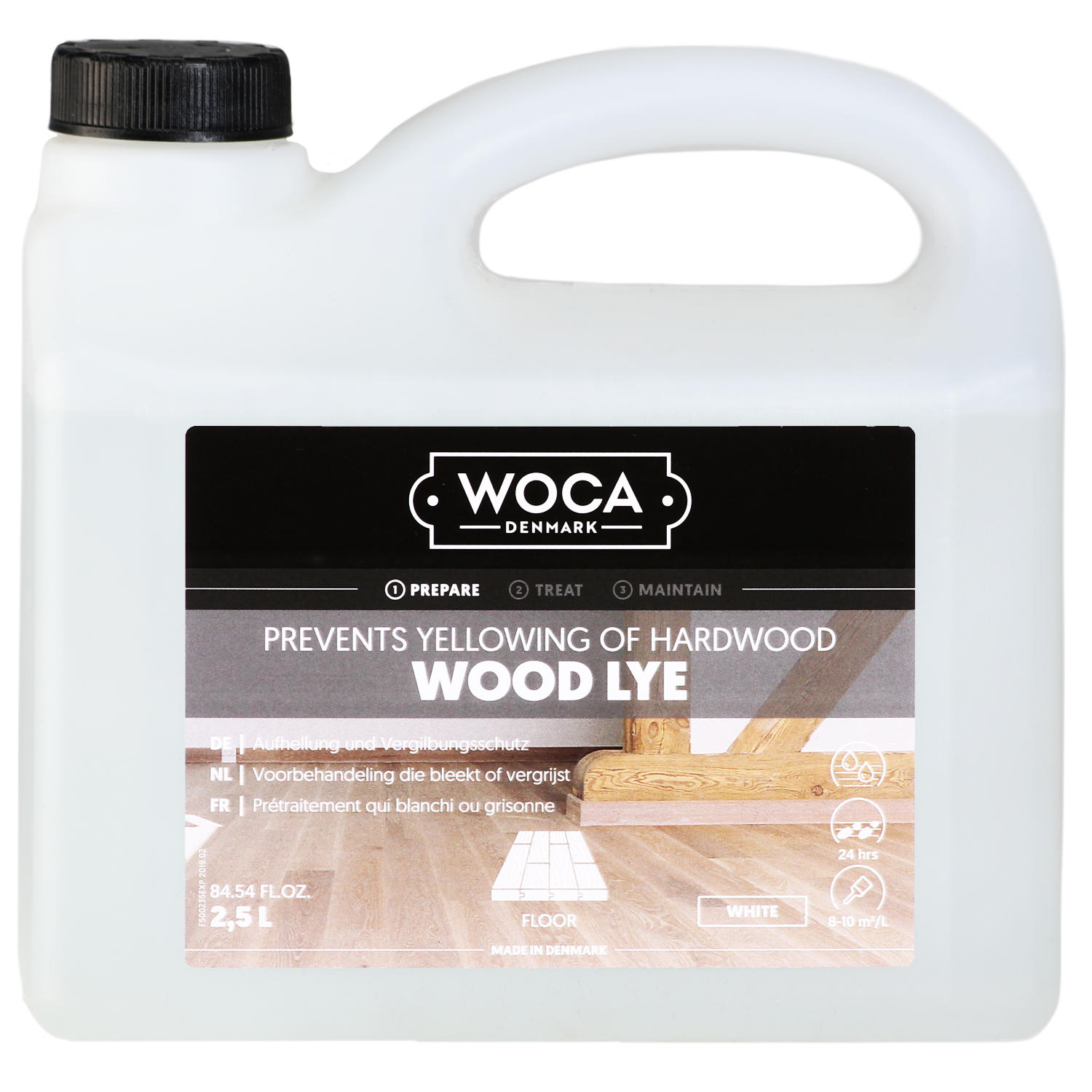 WOCA Holzlauge weiß 2,5 Liter