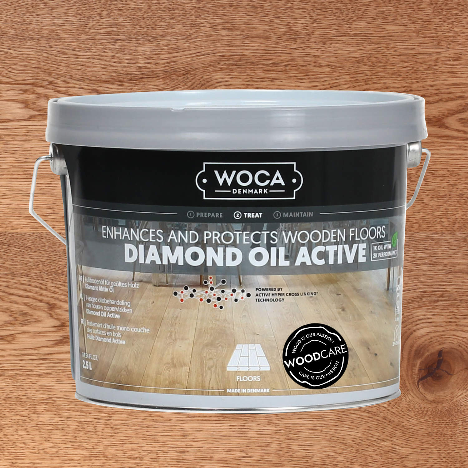 WOCA Diamant Öl Aktiv Caramel braun 2,5l