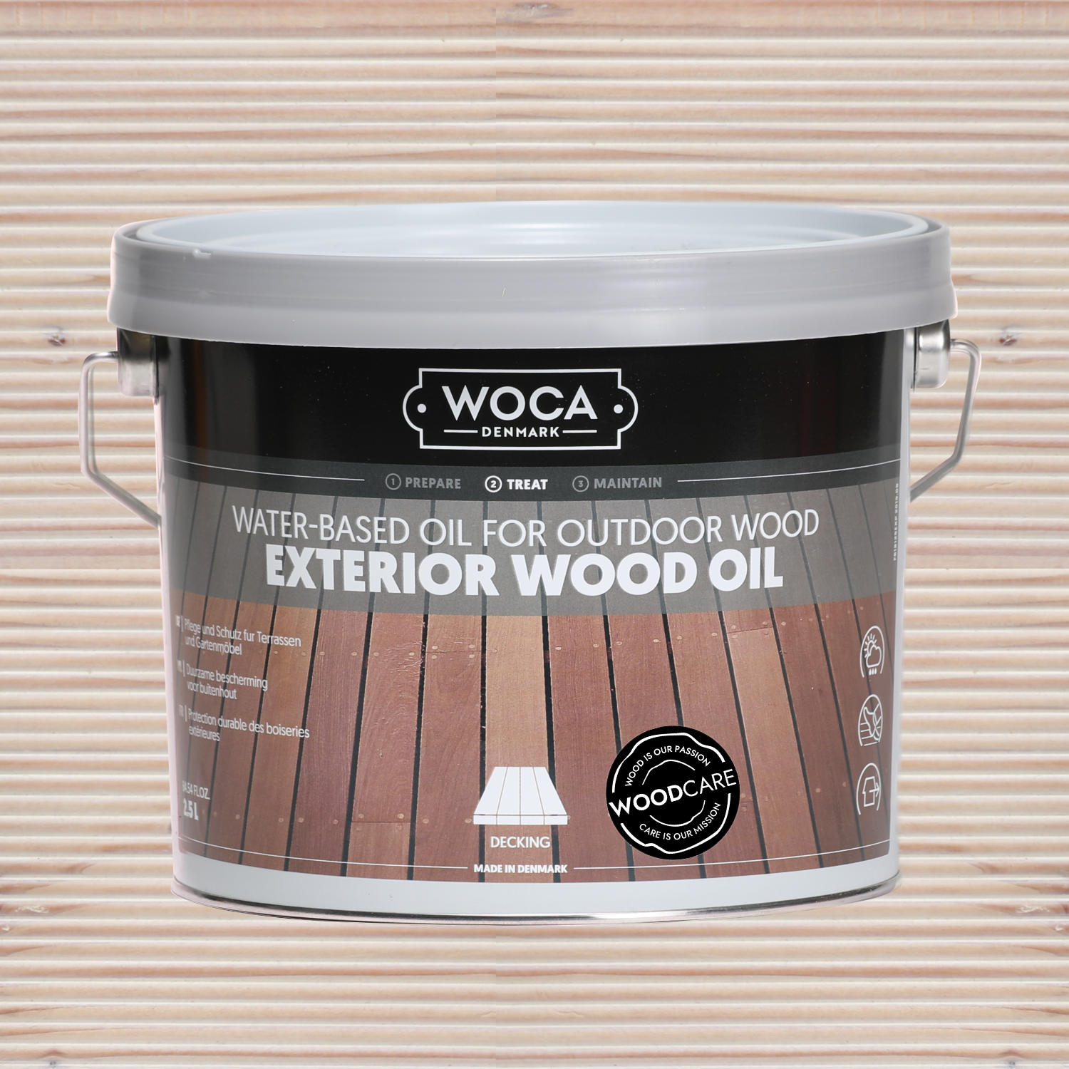 WOCA Terrassenöl - Exterior Öl weiß 2,5l