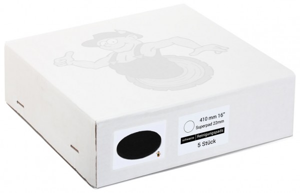 bopro schwarzes Maschinenpad 16 Zoll 5 Stück