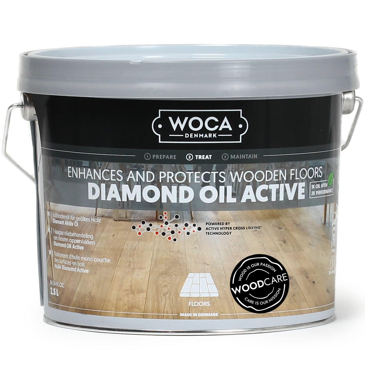 WOCA Diamant Öl Aktiv - natur transparent 0,75l