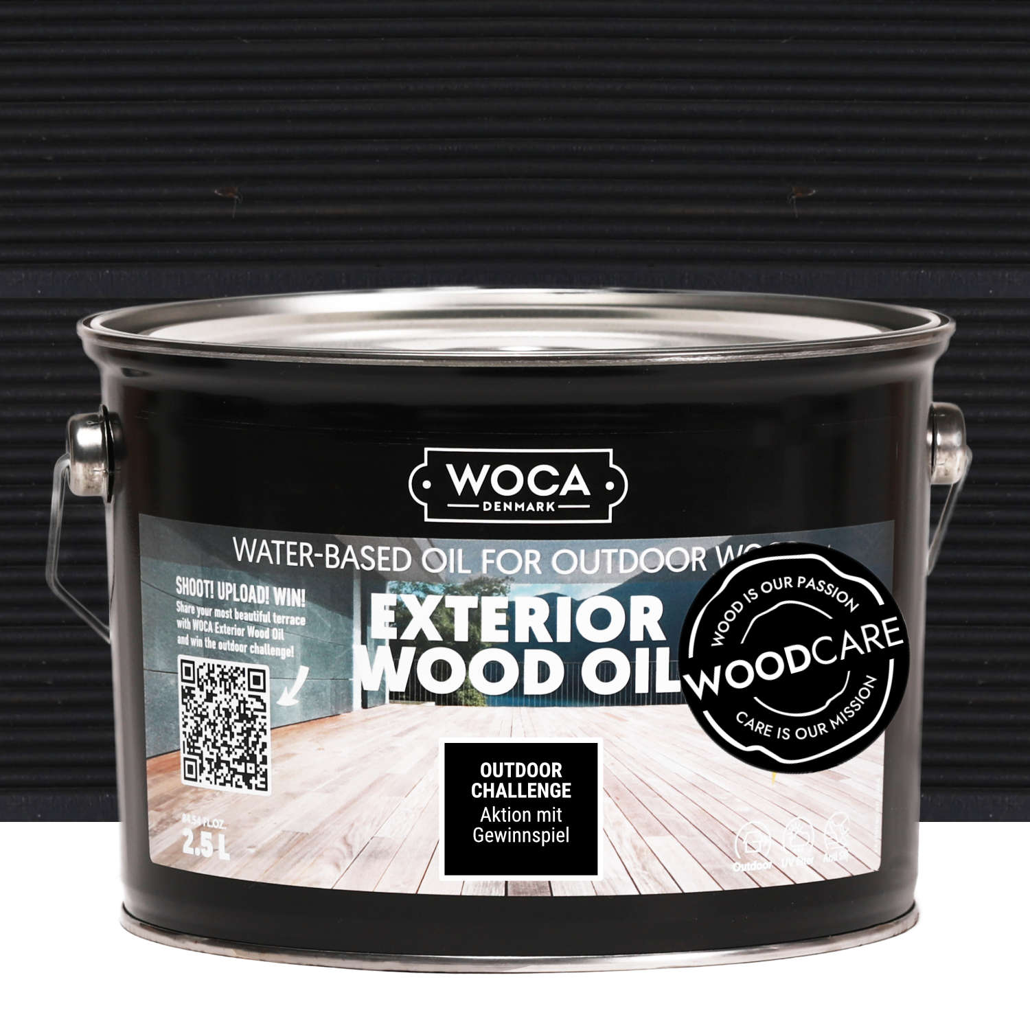 WOCA Exterior Öl schwarz 2,5l