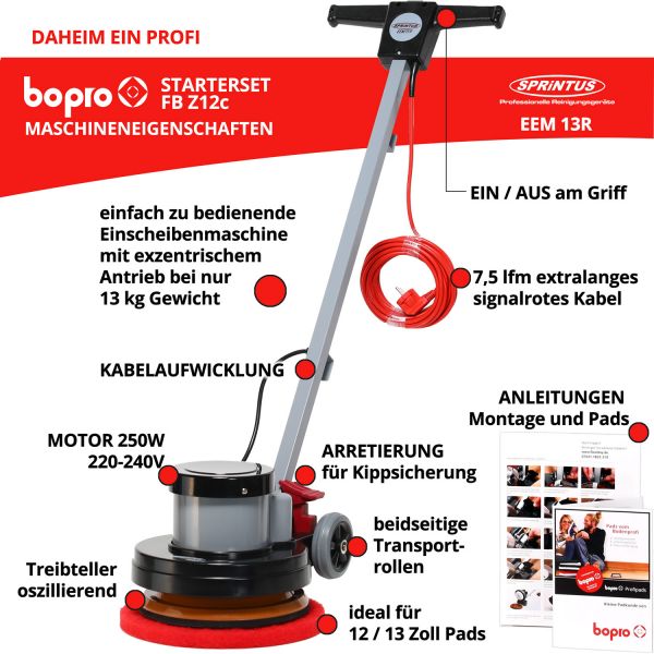 Z12C Starterset Reinigungs- und Poliermaschine
