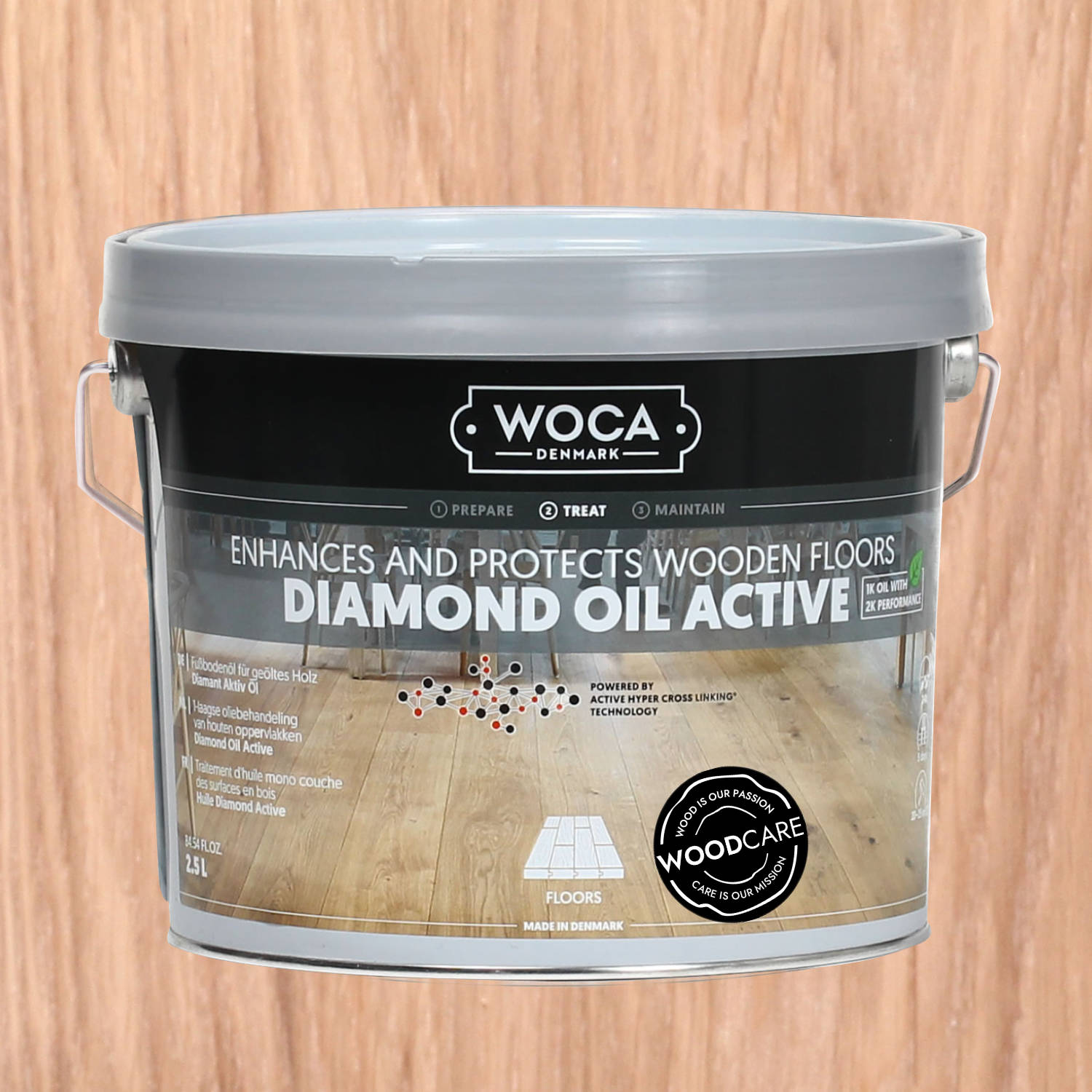 WOCA Diamant Öl Aktiv weiß 2,5l WOCA Diamant Öl Aktiv weiß 2,5l