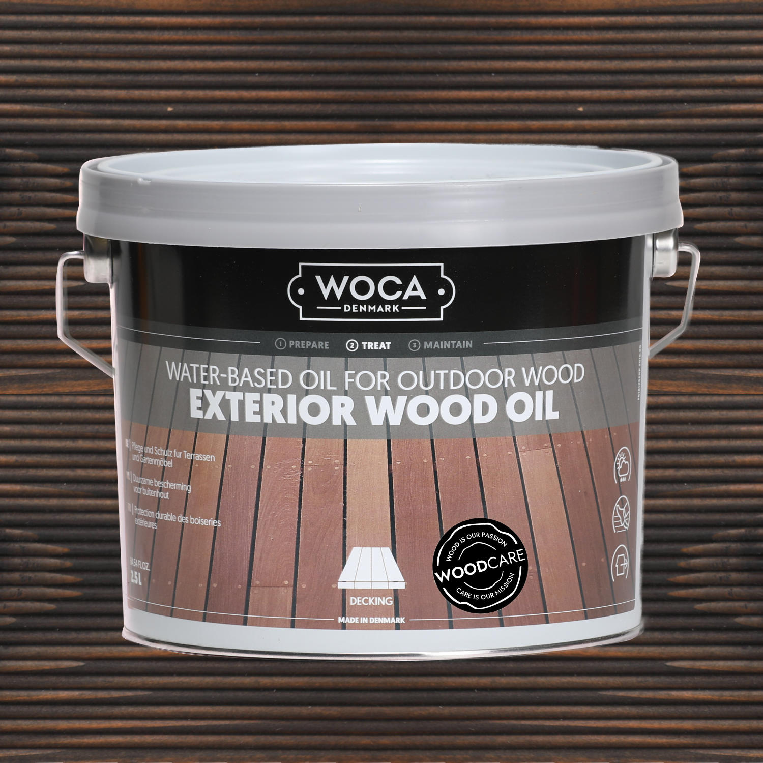 WOCA Terrassenöl - Exterior Öl walnuß 2,5l