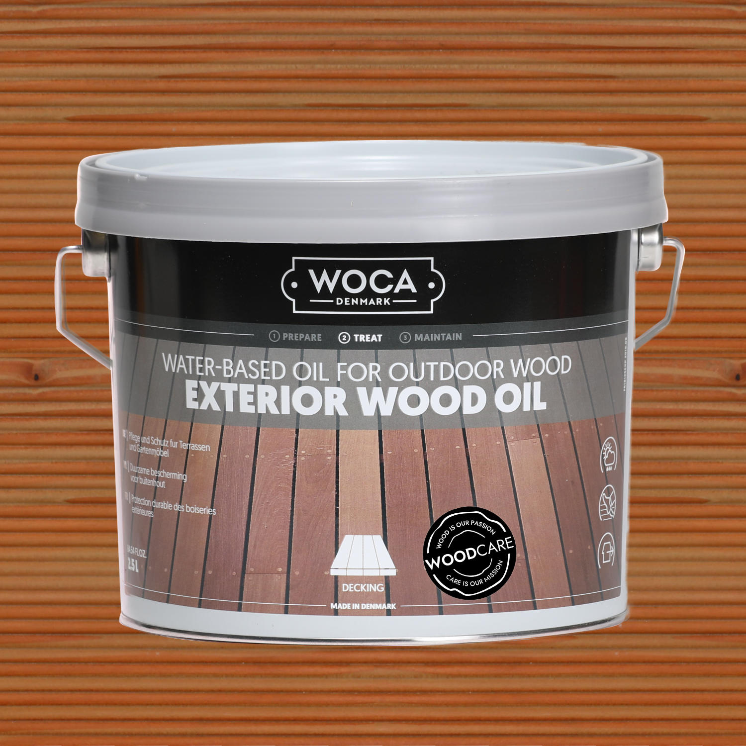 WOCA Terrassenöl - Exterior Öl grau 2,5l
