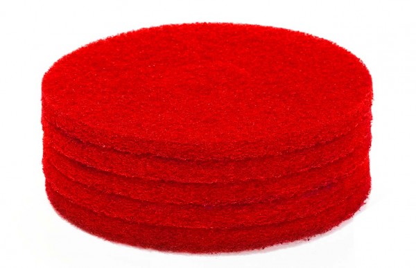 Rotes Super-Reinigungspad 12 Zoll, 5 Stück