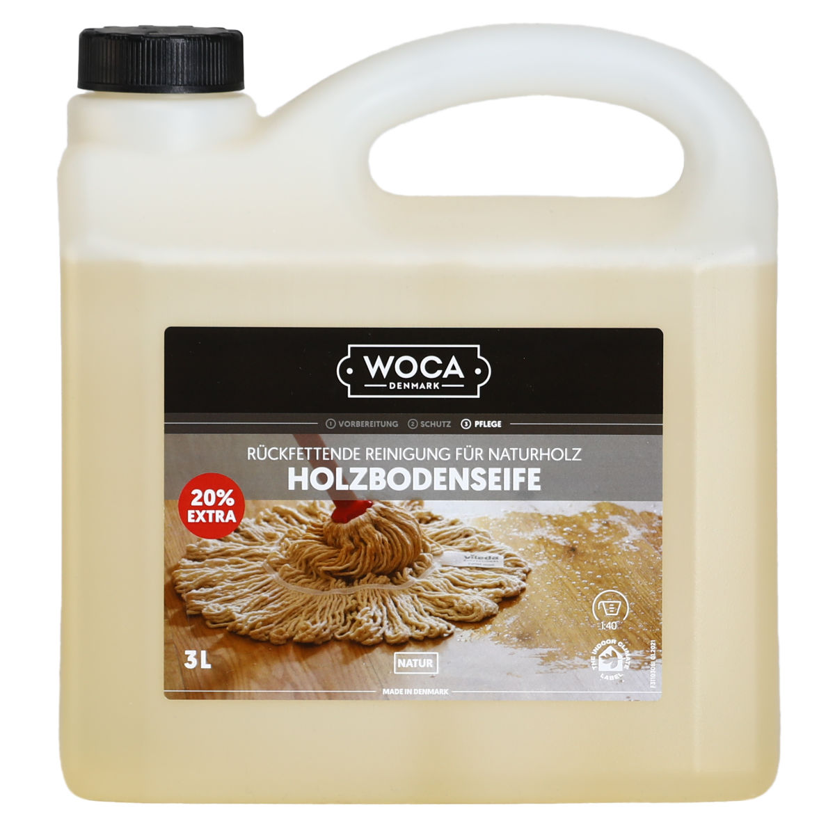 Holzbodenseife-01 WOCA Holzbodenseife natur 3l - 20% extra