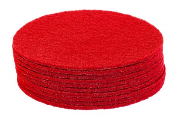  Rotes Normal-Reinigungspad 13 Zoll, 10 Stück